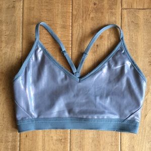 ❤️ Nike silver iridescent t-back sports bra
